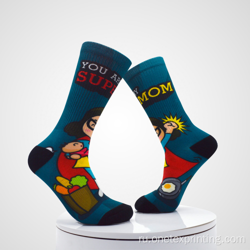 3D -печатные носки 360 бесшовные цифровые печатные носки